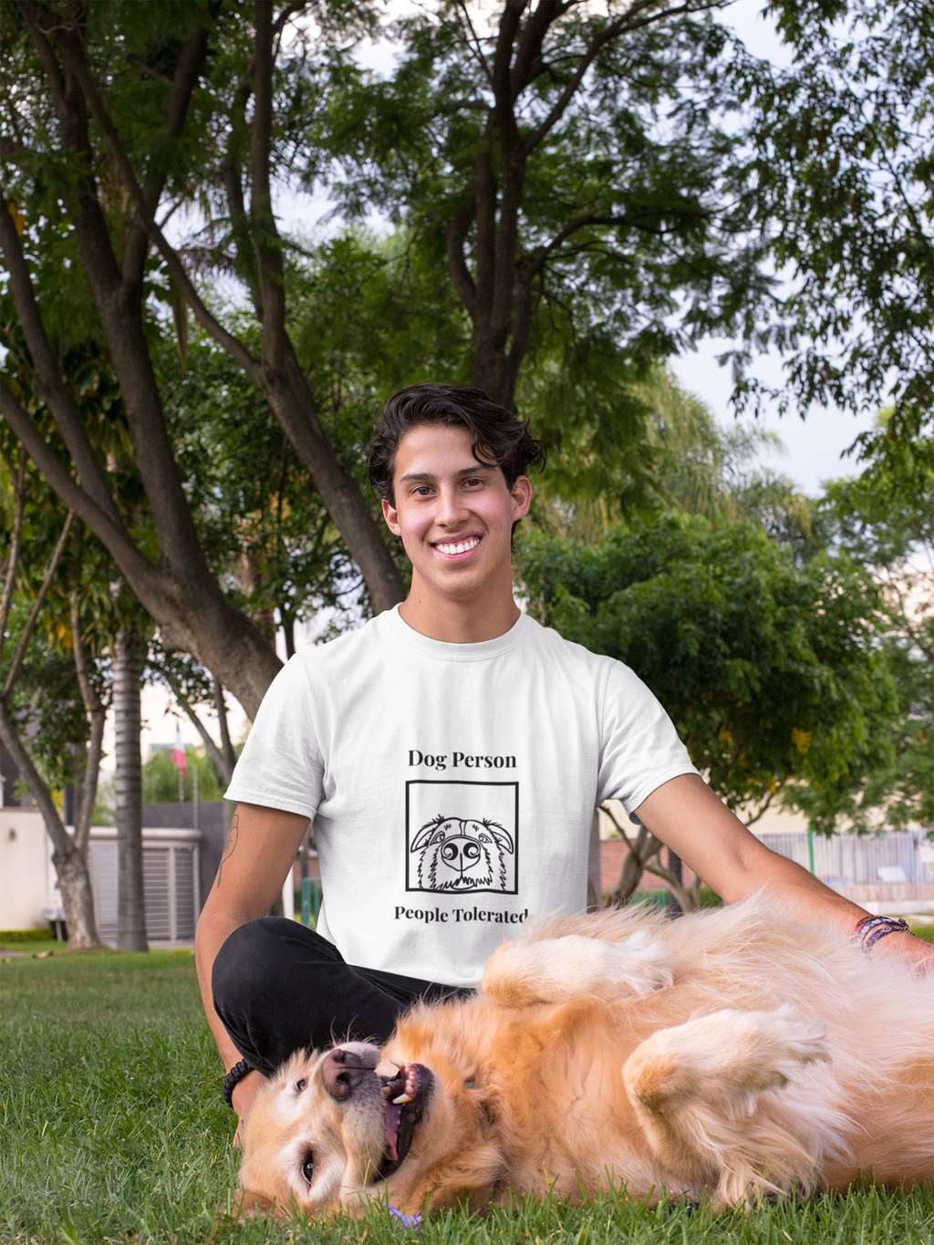 Dog Person — People Tolerated | Original Art Tee by a Veterinarian | Unisex t-shirt