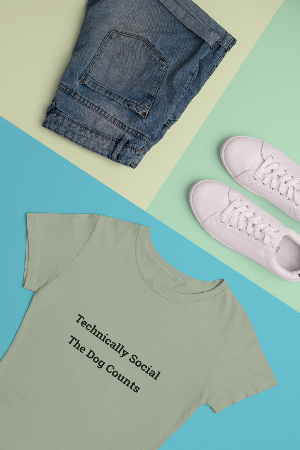 Technically Social — The Dog Counts | Pet Tee | Womens Relaxed T-Shirt