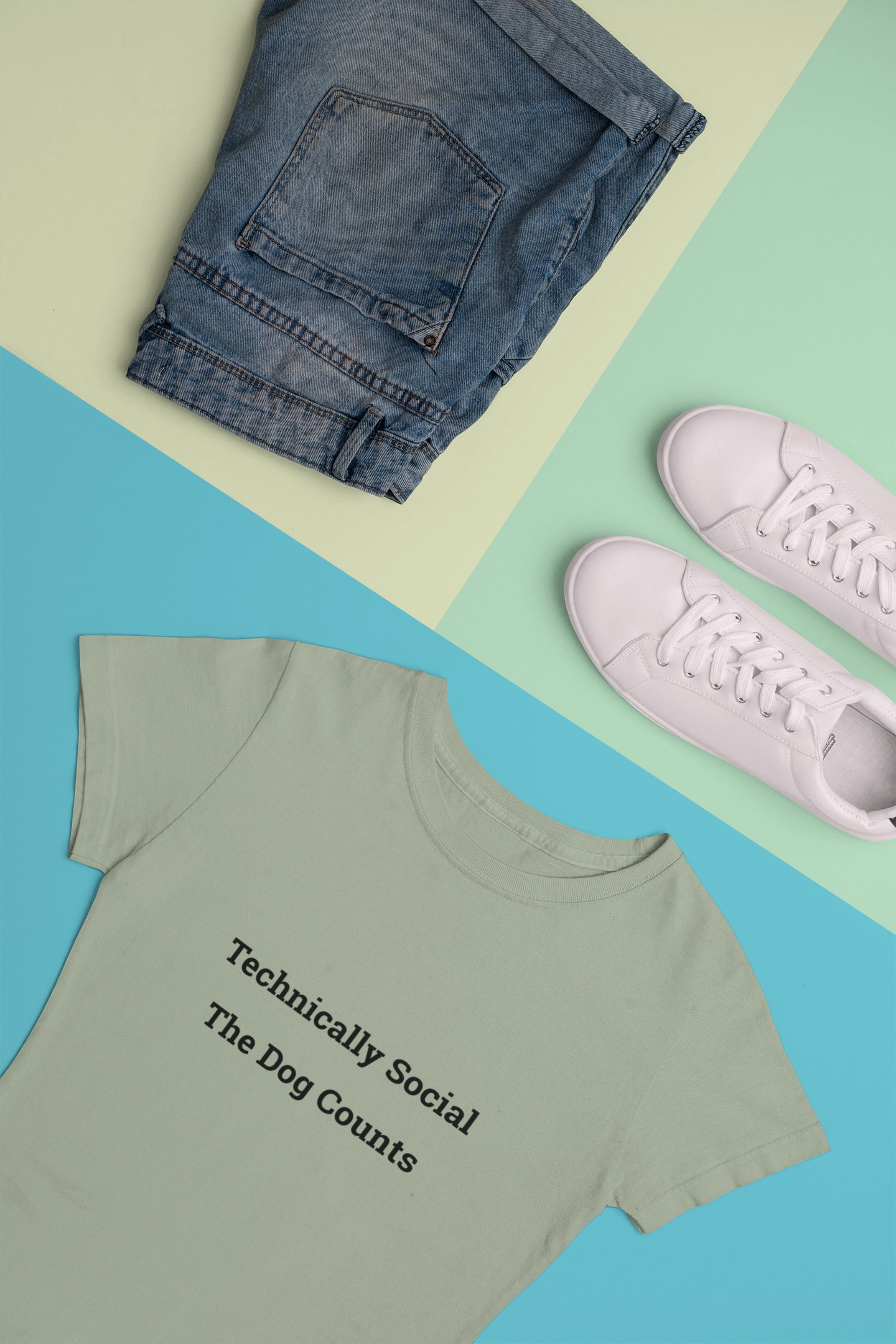 Technically Social — The Dog Counts | Pet Tee | Womens Relaxed T-Shirt