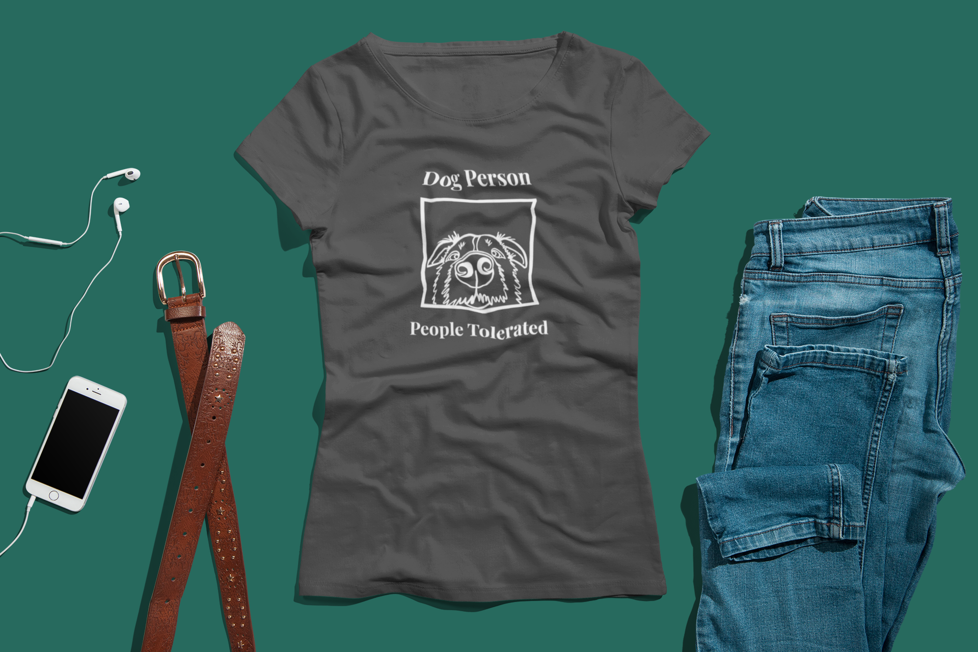 Dog Person — People Tolerated | Original Art Tee by a Veterinarian | Women's Relaxed T-Shirt