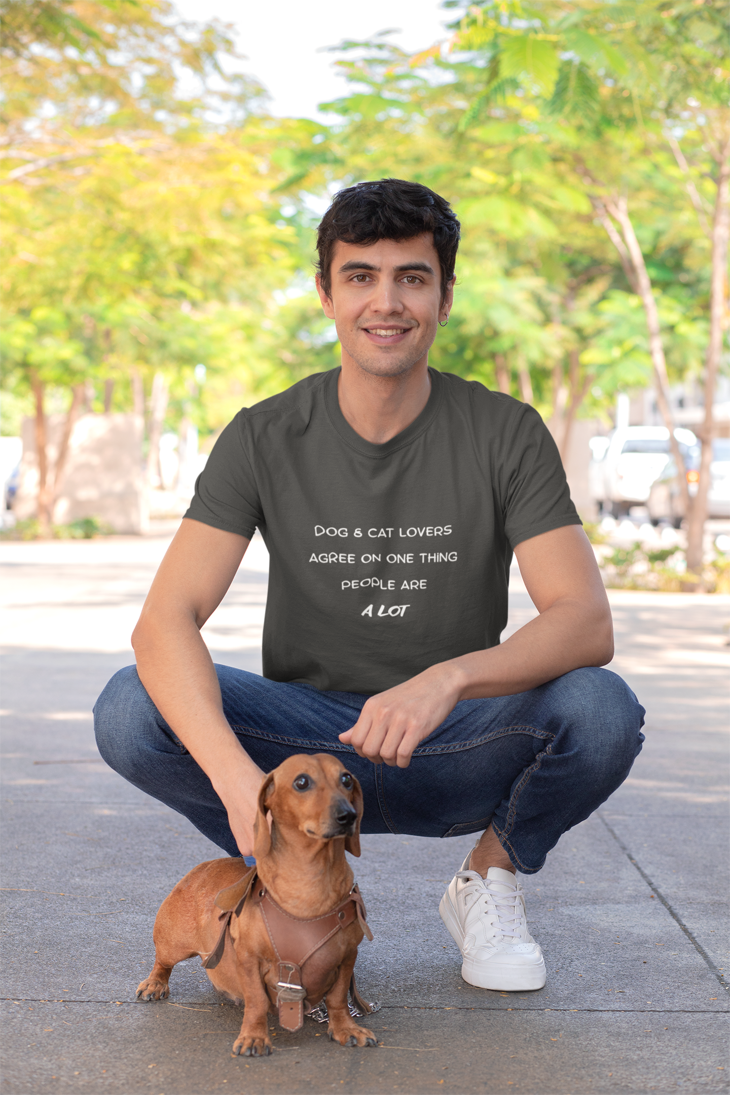 Dog and Cat Lovers Agree People Are a Lot T-Shirt | Funny Pet Lover Tee | Paws Over People | Unisex t-shirt
