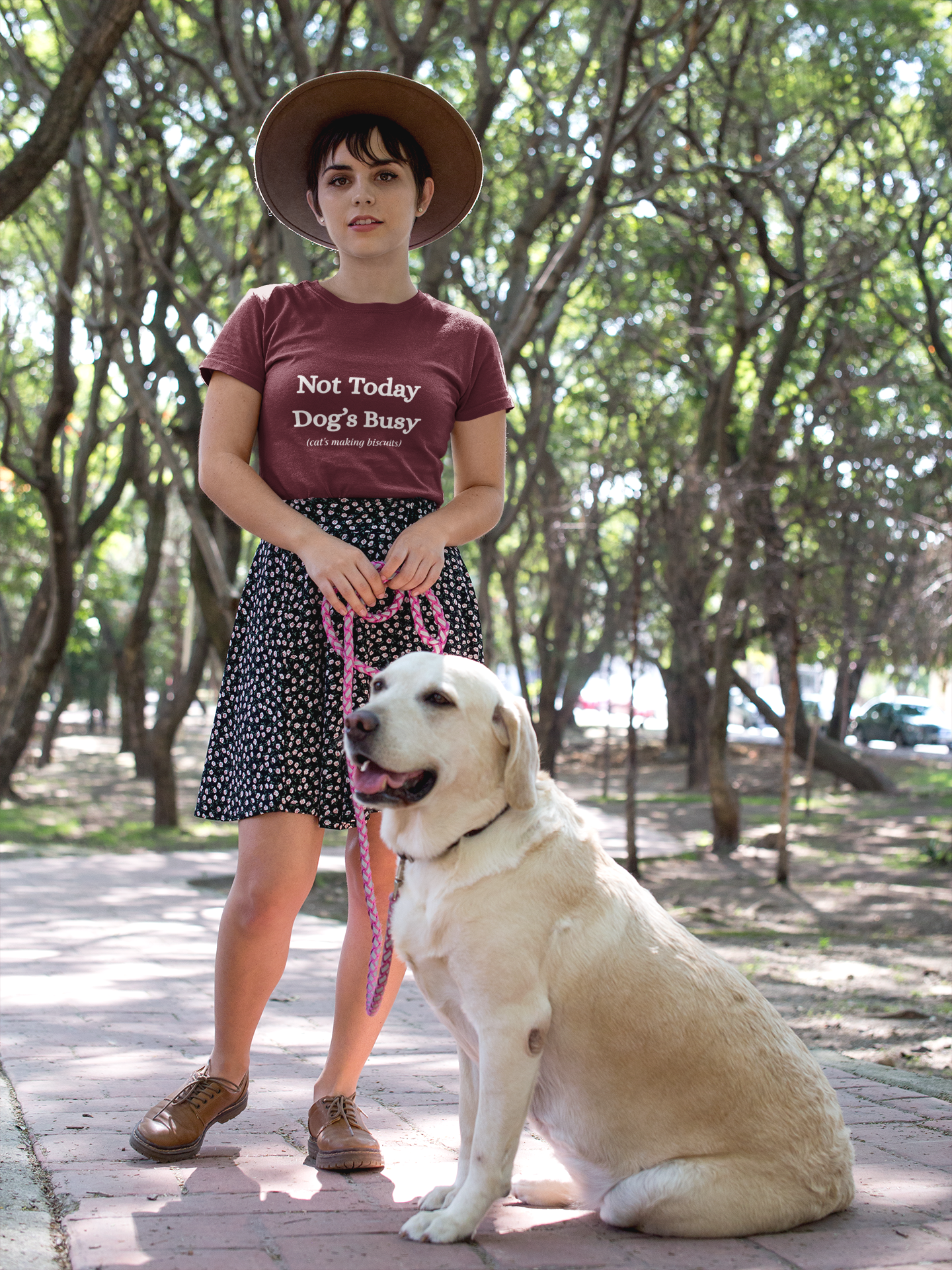 Not Today — The Dog’s Busy, The Cat’s Making Biscuits | Pet Tee | Women's Relaxed T-Shirt